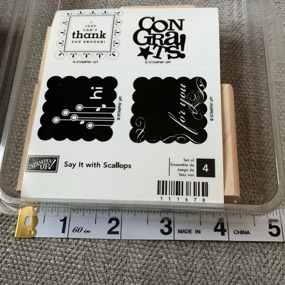 Say It With Scallops stamp set - Picture 1 of 8